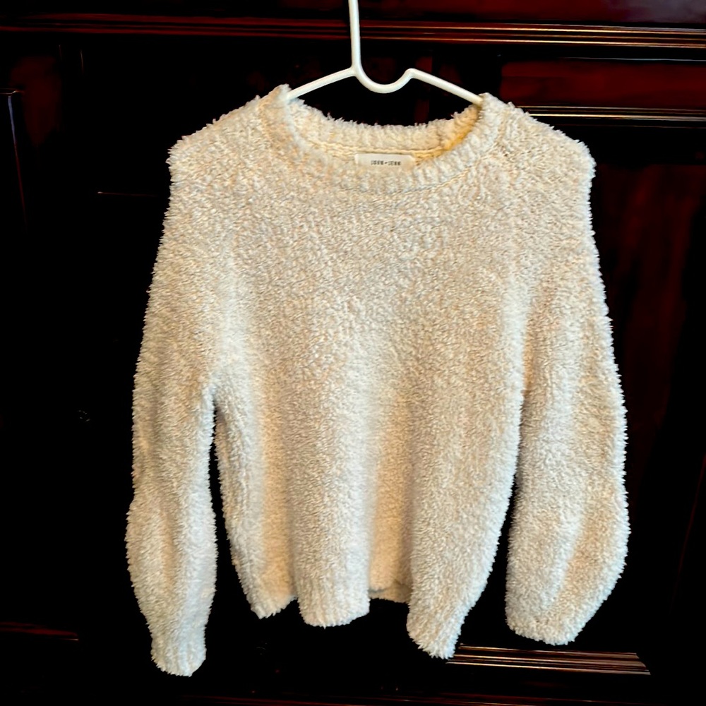 Off white fuzzy sweater